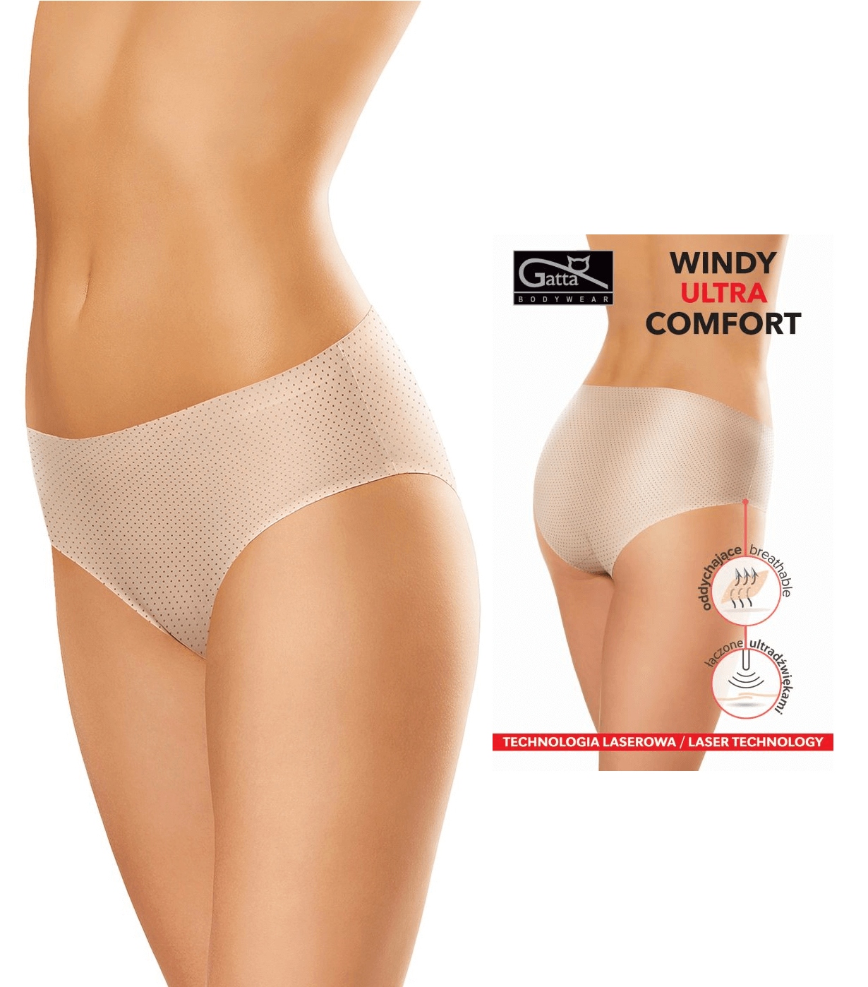 

Bezszwowe Figi Windy Comfort Gatta | Beż | M