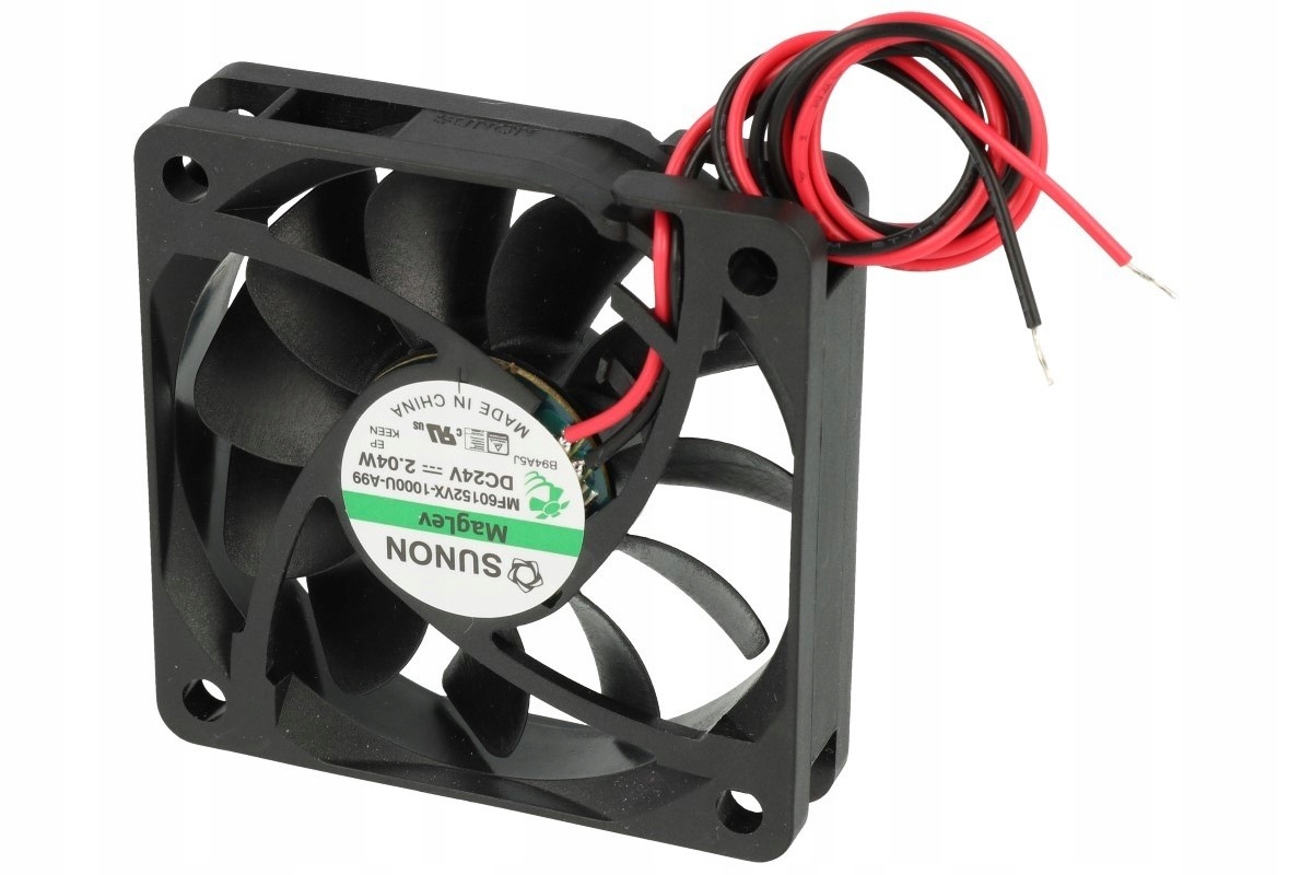 WENTYLATOR 60x60x15mm 24V DC 36,2dB 85mA Sunon