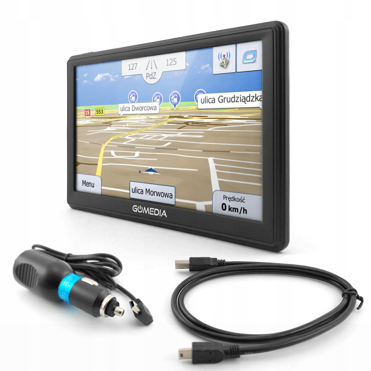 

Nawigacja Gps Gomedia 7010 R02 iGO Bluetooth Av