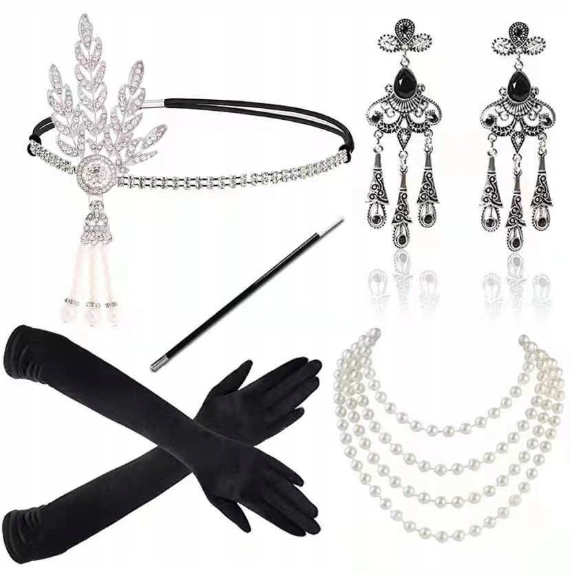 ZESTAW RETRO LATA 20 CYGARETKA OPASKA REKAWICZKI)