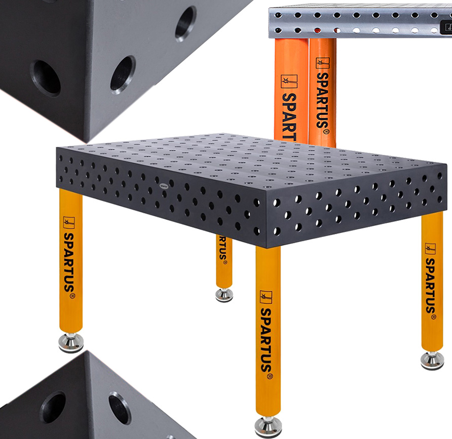 Svařovací Stůl Spartus Maximus 3D Stopy 4 1500 x 1000 x 200 System Fi 28