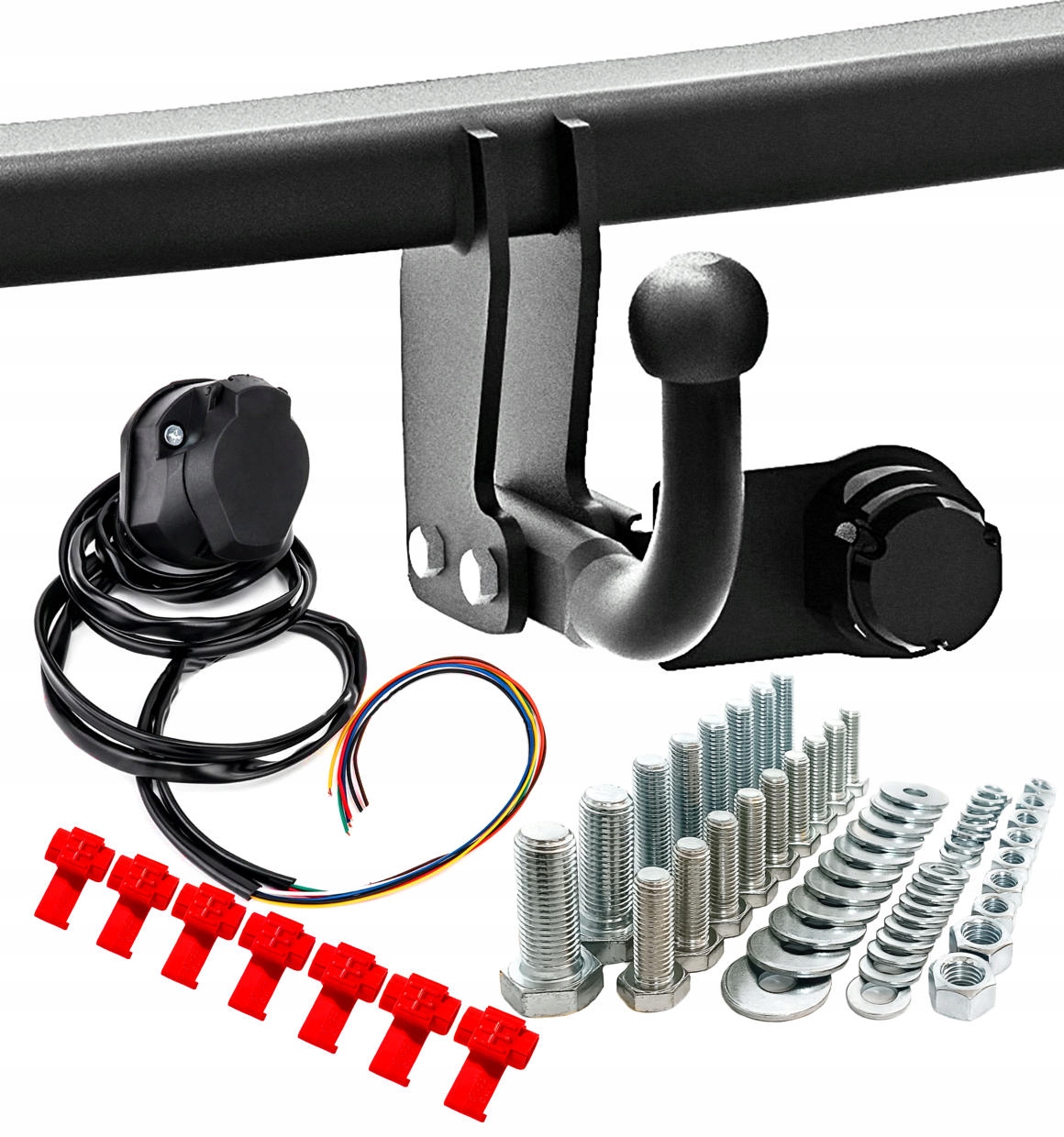 HAK z WIĄZKĄ 13pin Skoda FABIA II (542) htb. FABIA I (6Y2) HTB. 5-drzwiowy