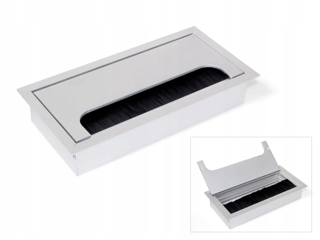 

Przelotka do kabli, przepust kabli 270 x 80 mm alu