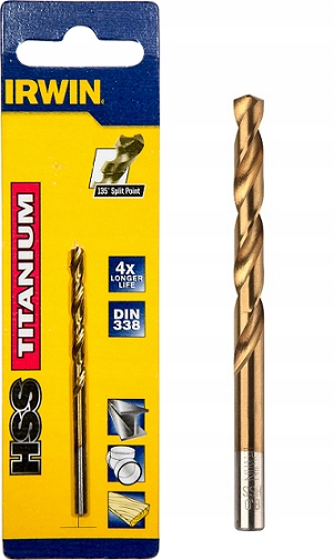 

Irwin Wiertło Hss Do Metalu Tytanowe Tin 10,0