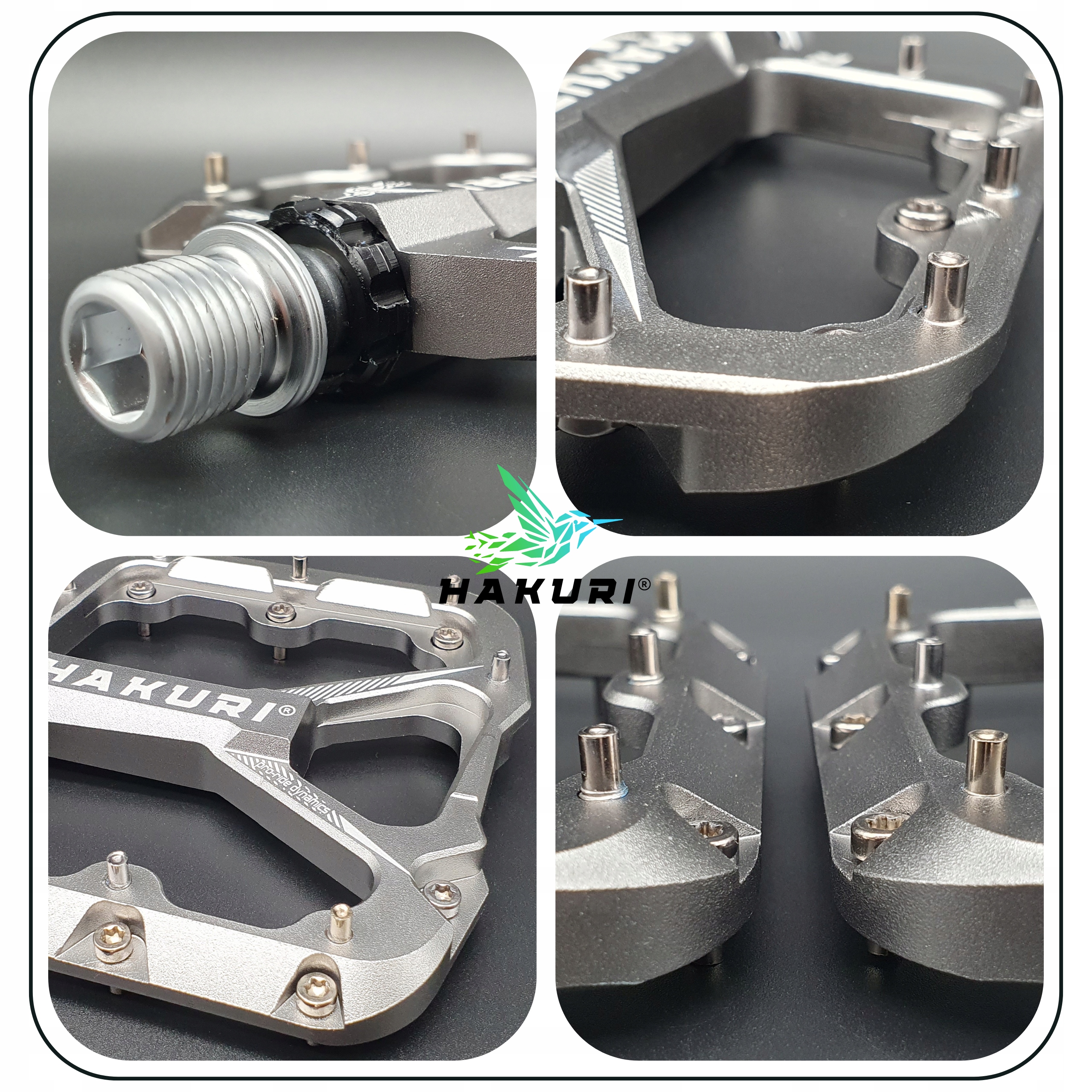 PEDAŁY ROWEROWE HAKURI ALUMINIOWE 3 ŁOŻYSKA LEKKIE PLATFORMOWE MTB DH TRIAL Przeznaczenie pedały MTB