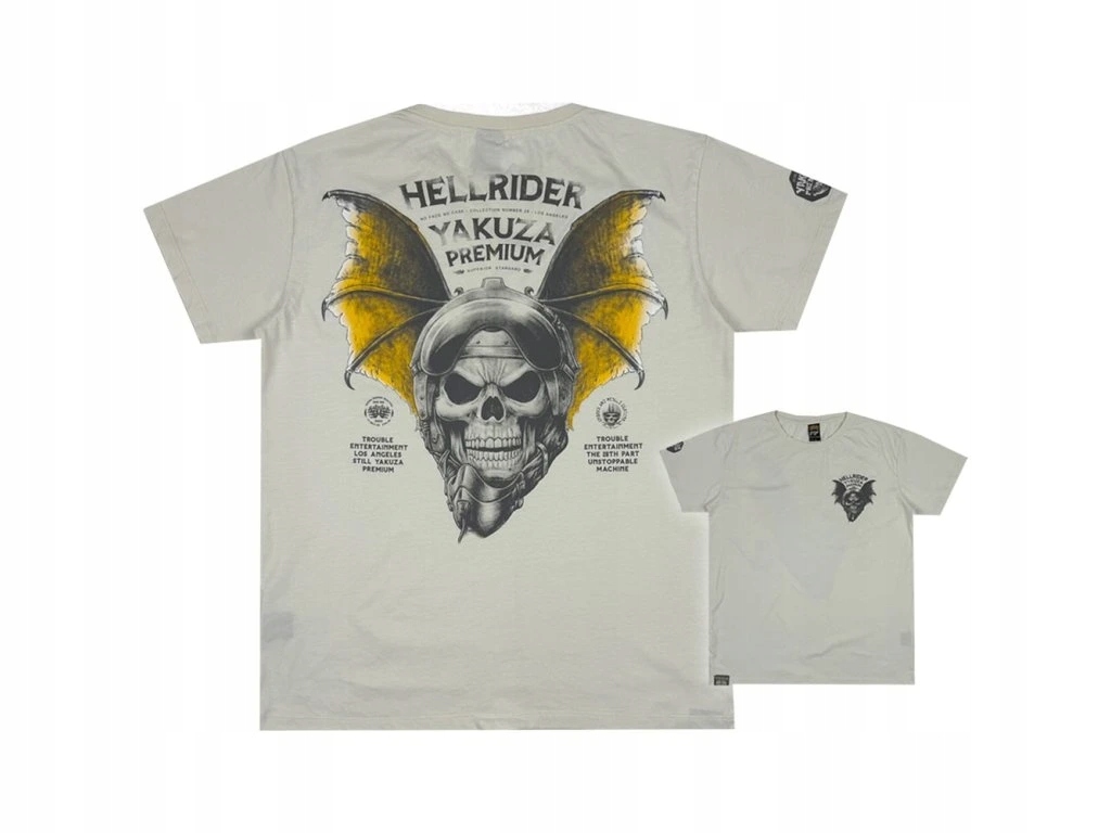 Yakuza Premium Pánské tričko Yps 4002 Hellrider silver YPS4002_SILVER