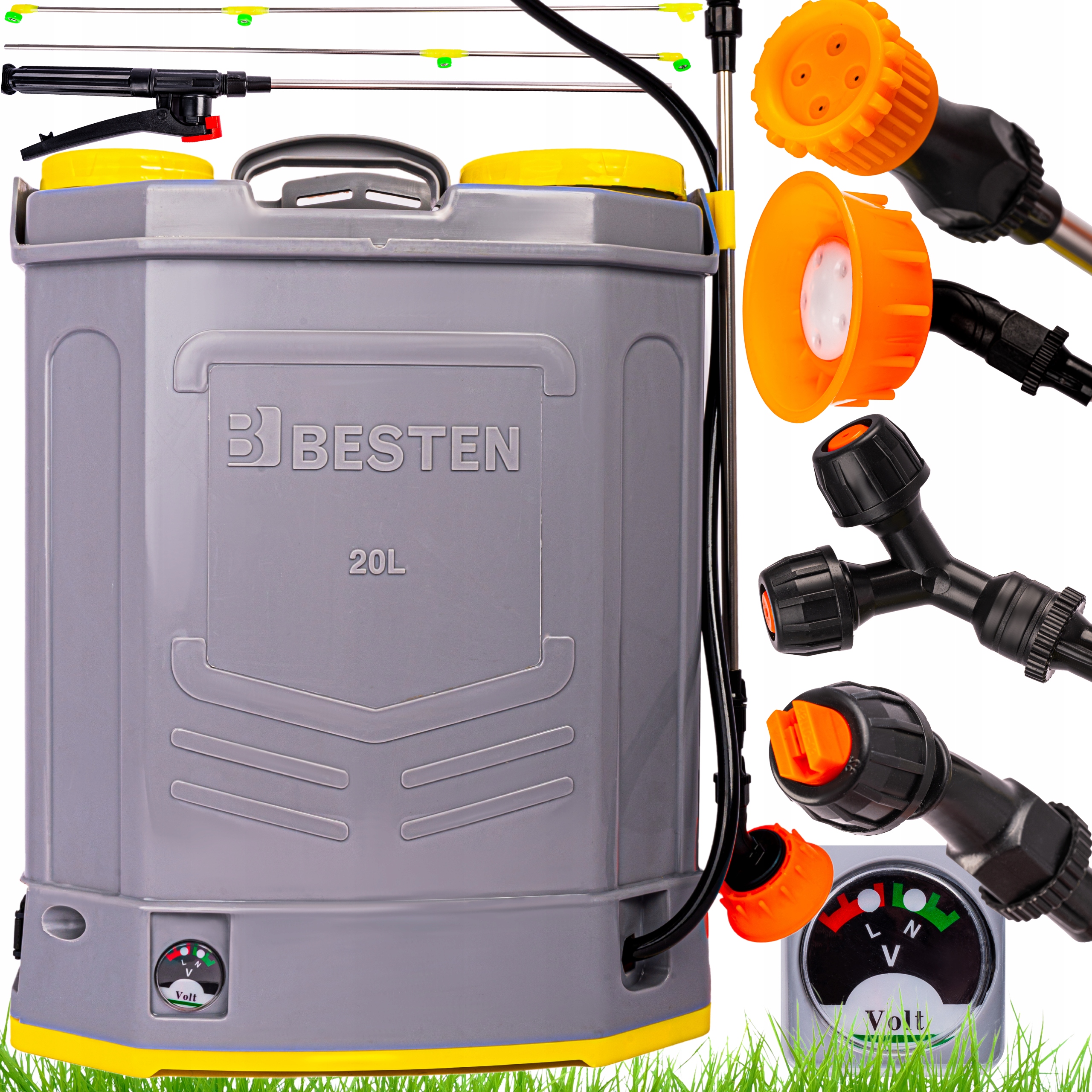 Opryskiwacz Ogrodowy Akumulatorowy Elektryczny 20L Plecakowy Lanca +dysze