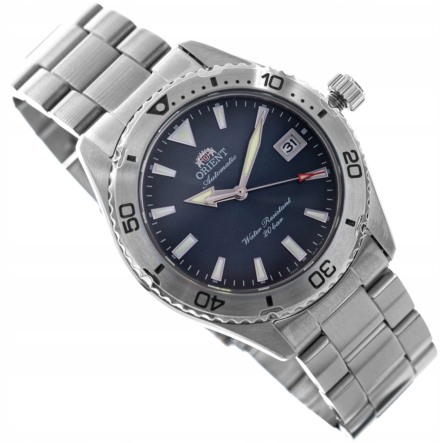 Pánské Hodinky Orient RA-AC0Q14L30B Mako 40 Automatic Stříbrné Na Náramku