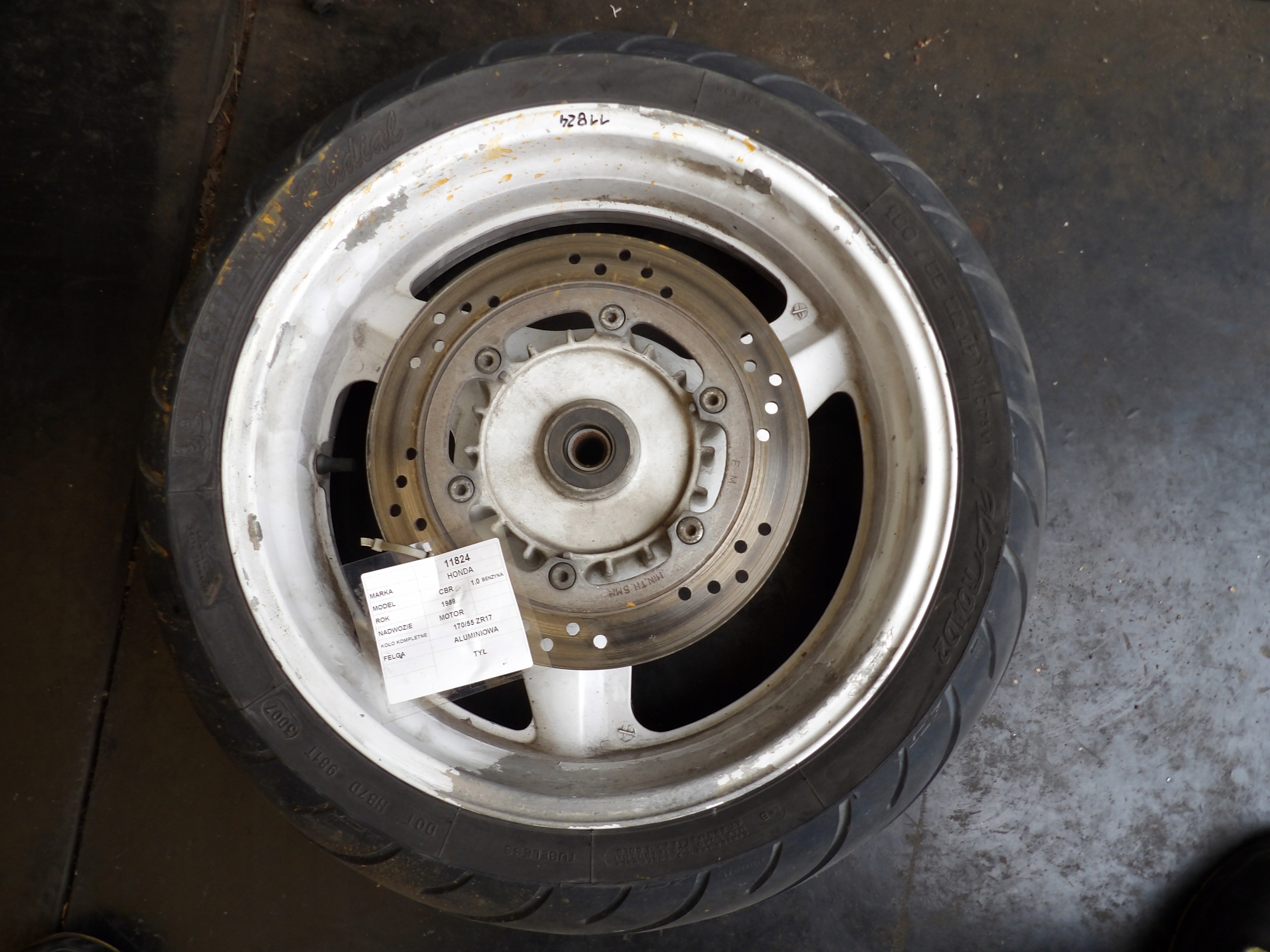 Honda CBR 1000 SC24 koło tylne, felga Szerokość felgi 5.50