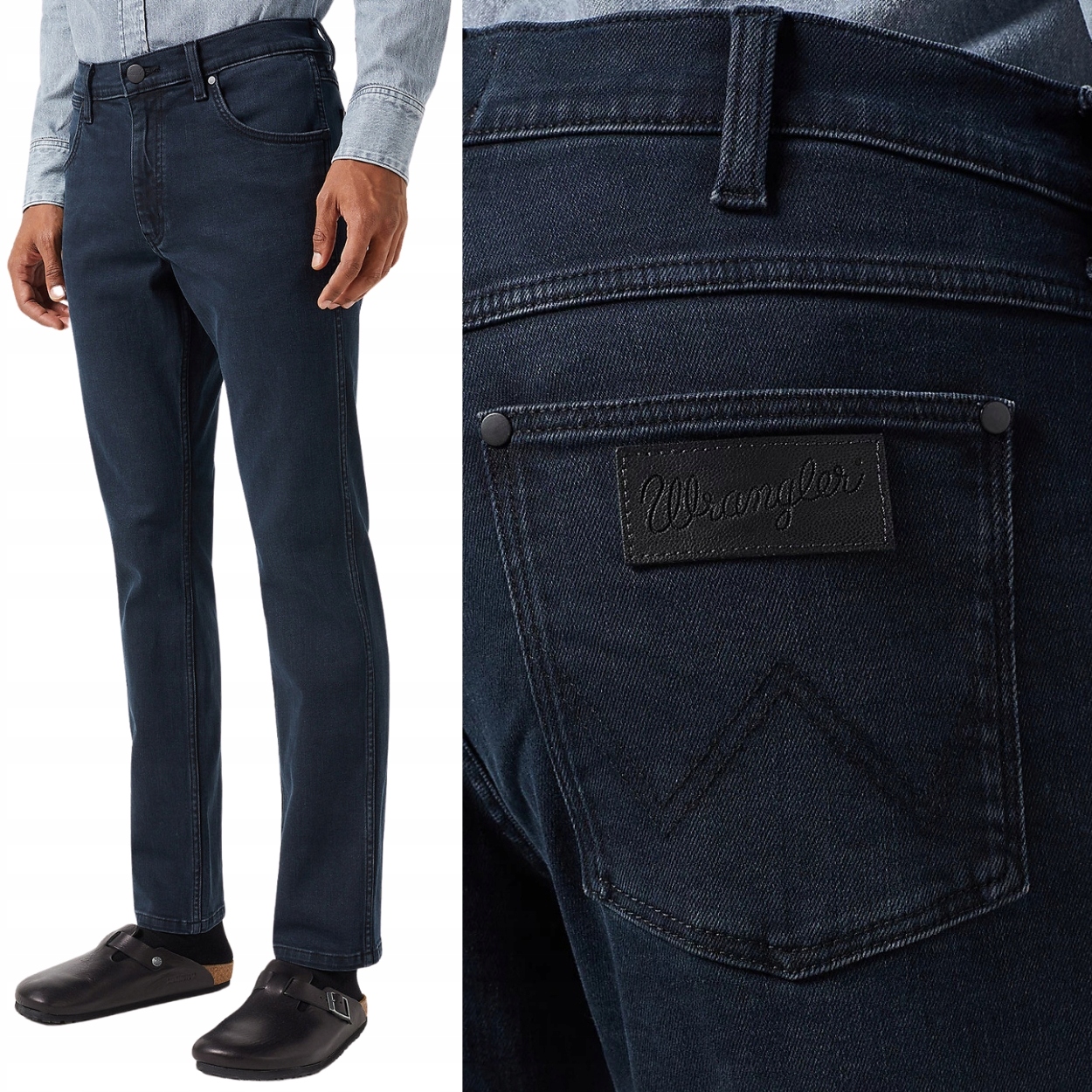 Wrangler Greensboro New Cloudy Skies Džíny jednoduché džínové kalhoty W33 L34