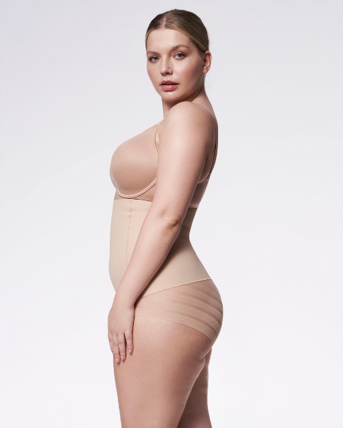 JULIMEX FIGI WYSOKA TALIA 141 BEZSZWOWE BEŻ XXL Model 141