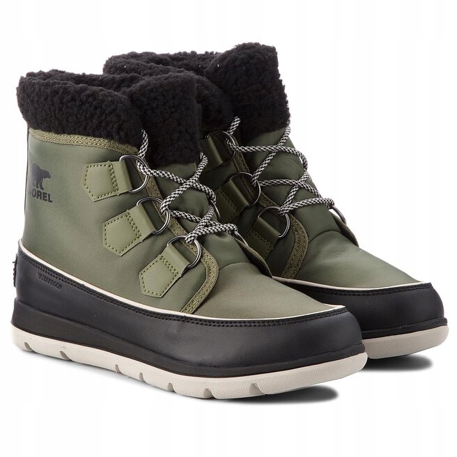 Sorel Explorer Carnival Sněhule Zeleno-černé S Logem 40,5 6DA