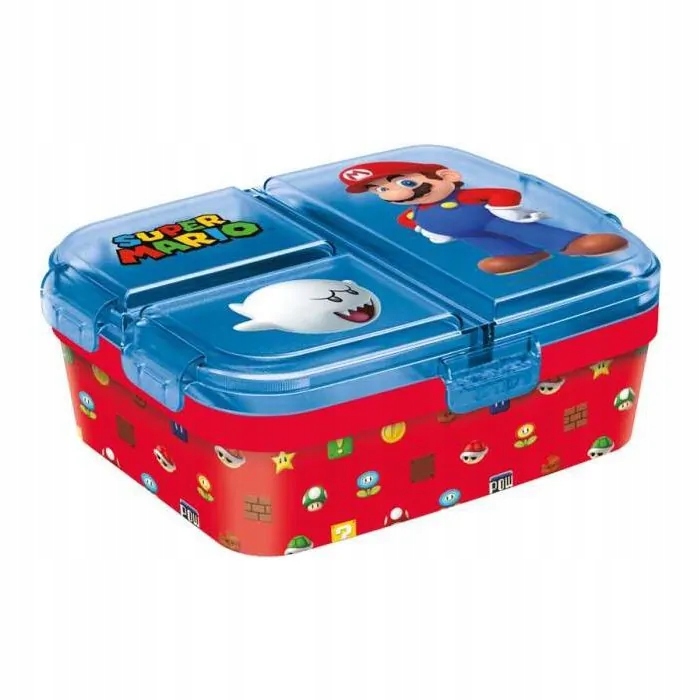 ŚNIADANIÓWKA LUNCHBOX SUPER MARIO XL Z PRZEGRODAMI Marka Stor