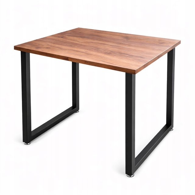 Loftový Stůl 120X60 CM nohy černé čtverec obývací pokoj barvy desek dle výběru