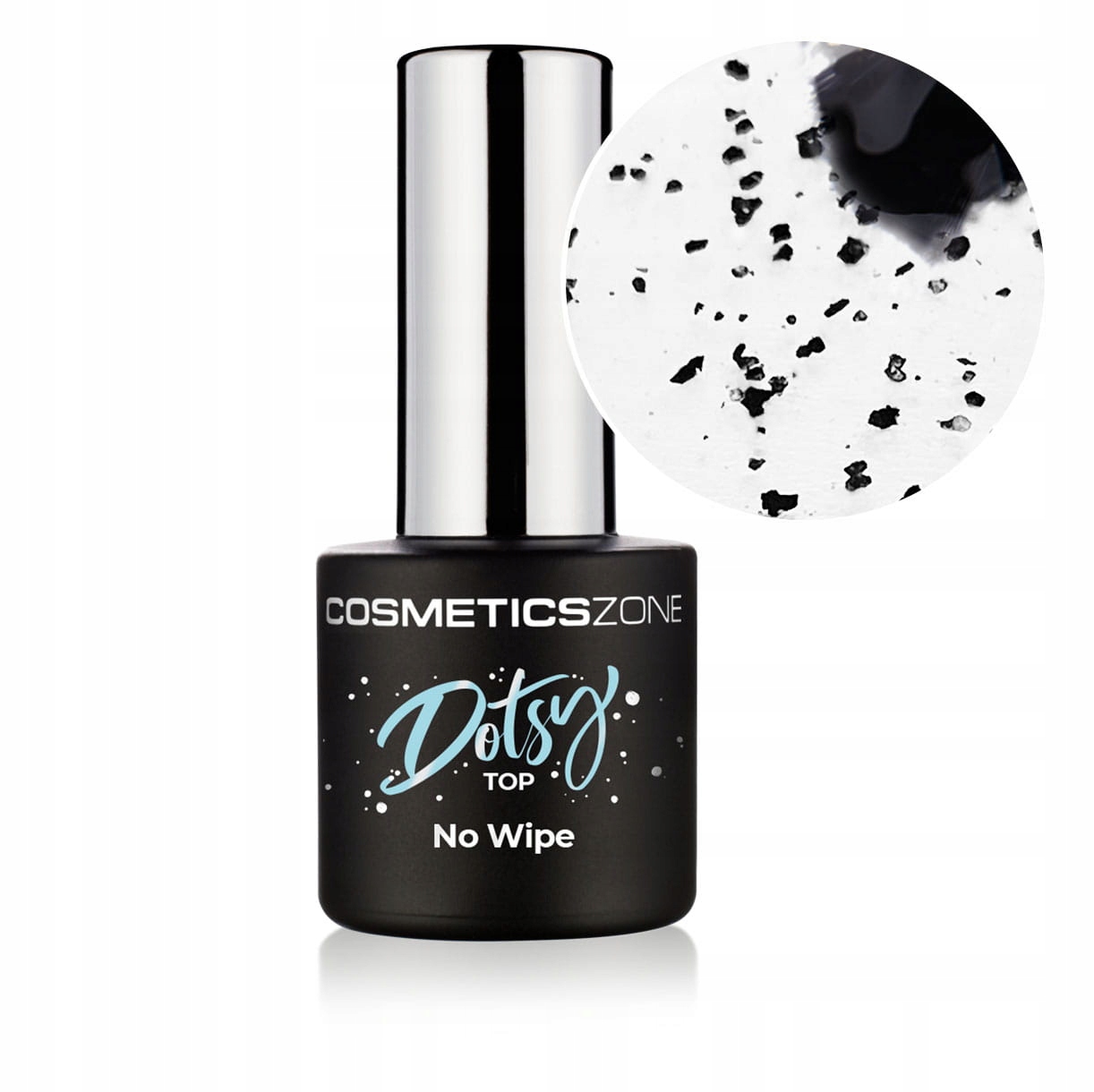 

Top hybrydowy z drobinkami Top Dotsy No Wipe 7ml