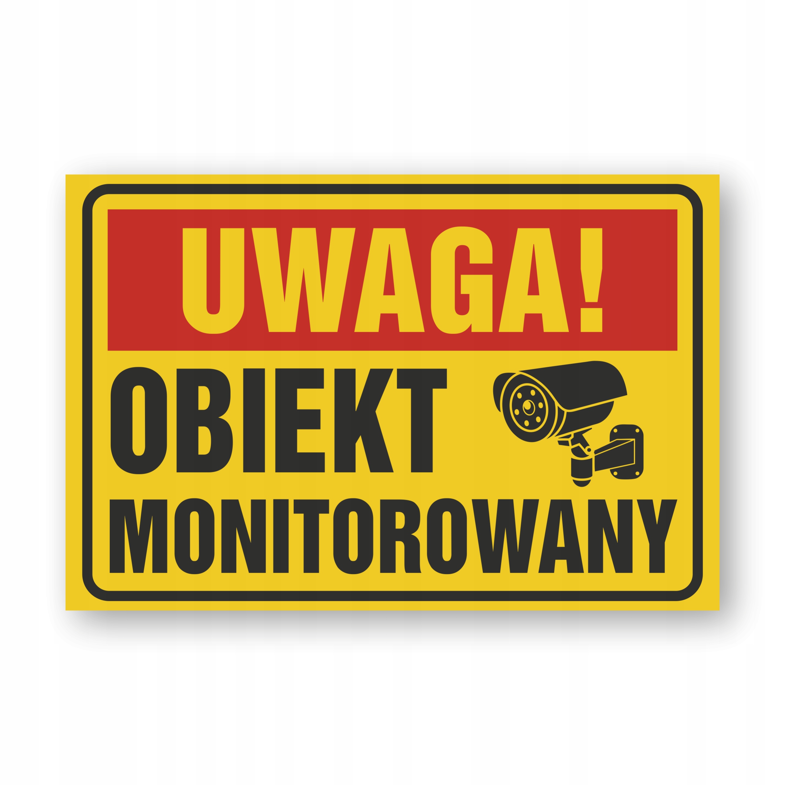 

Tabliczka Obiekt Monitorowany Kamera 30x20 Pcv 3mm