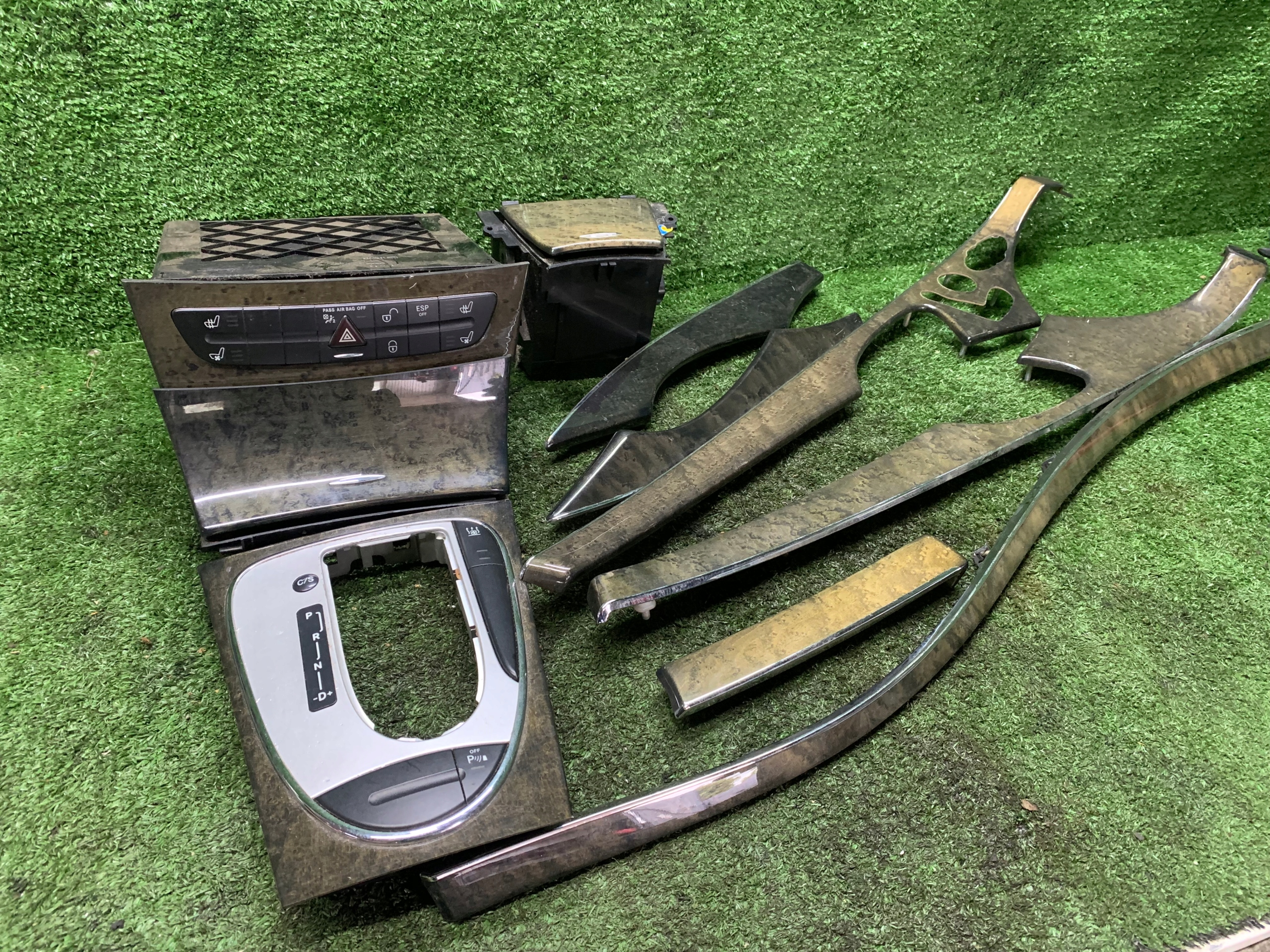 MERCEDES W211 DREWNO DEKORY DEKOR LISTWY LISTWA OZDOBNE KOMPLET
