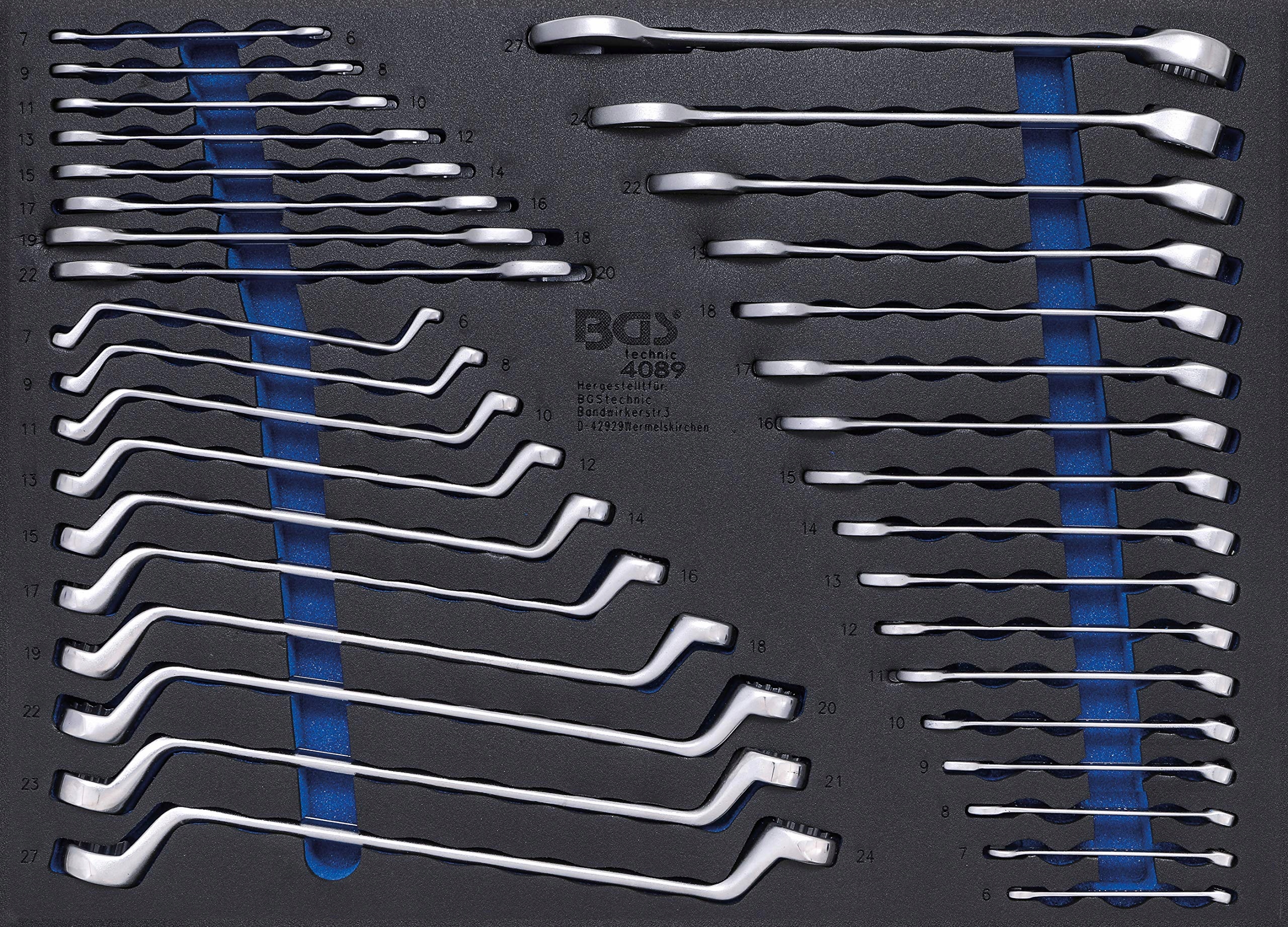 Bgs 4089 Wkładka do szuflady 3/3 klucz płaski / Marka BGS Technic