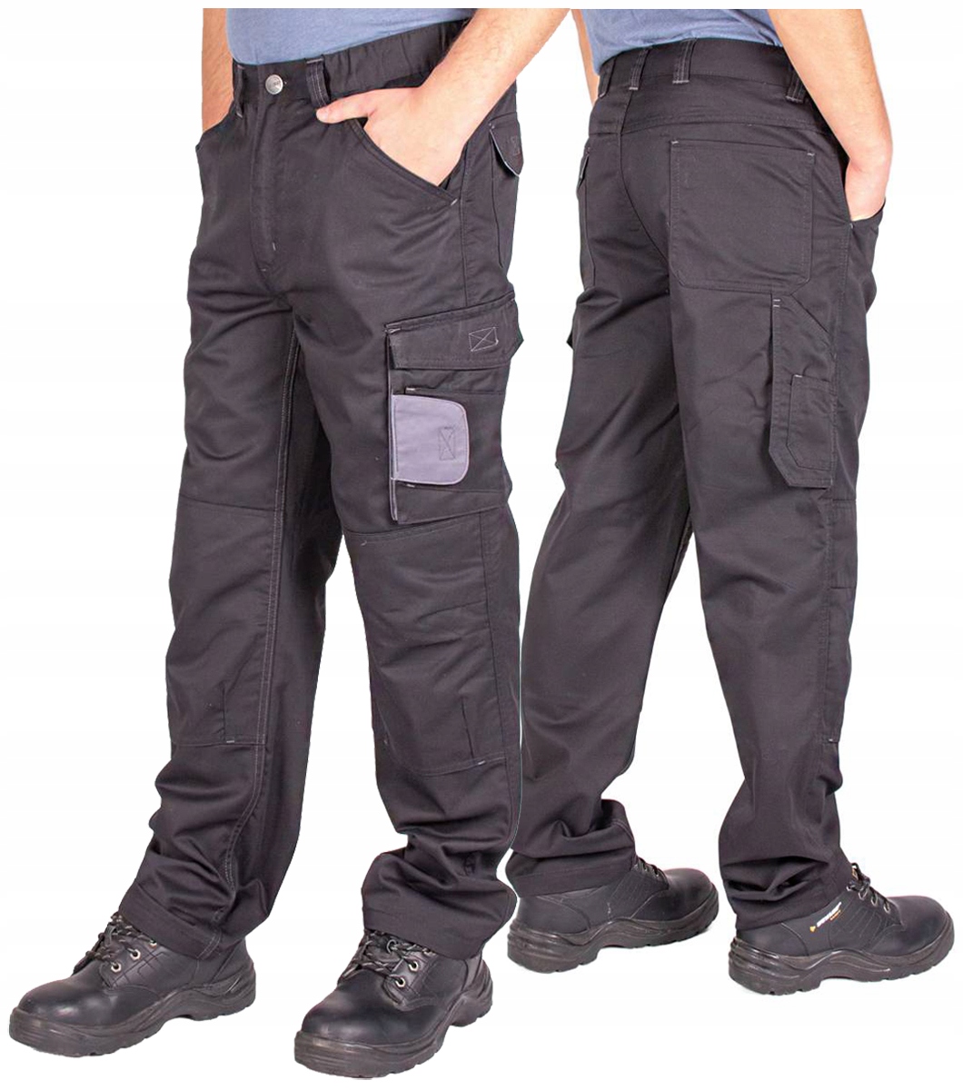 Firi Spodnie robocze Drelichowe Męskie czarne długie 54 pas 96/104cm