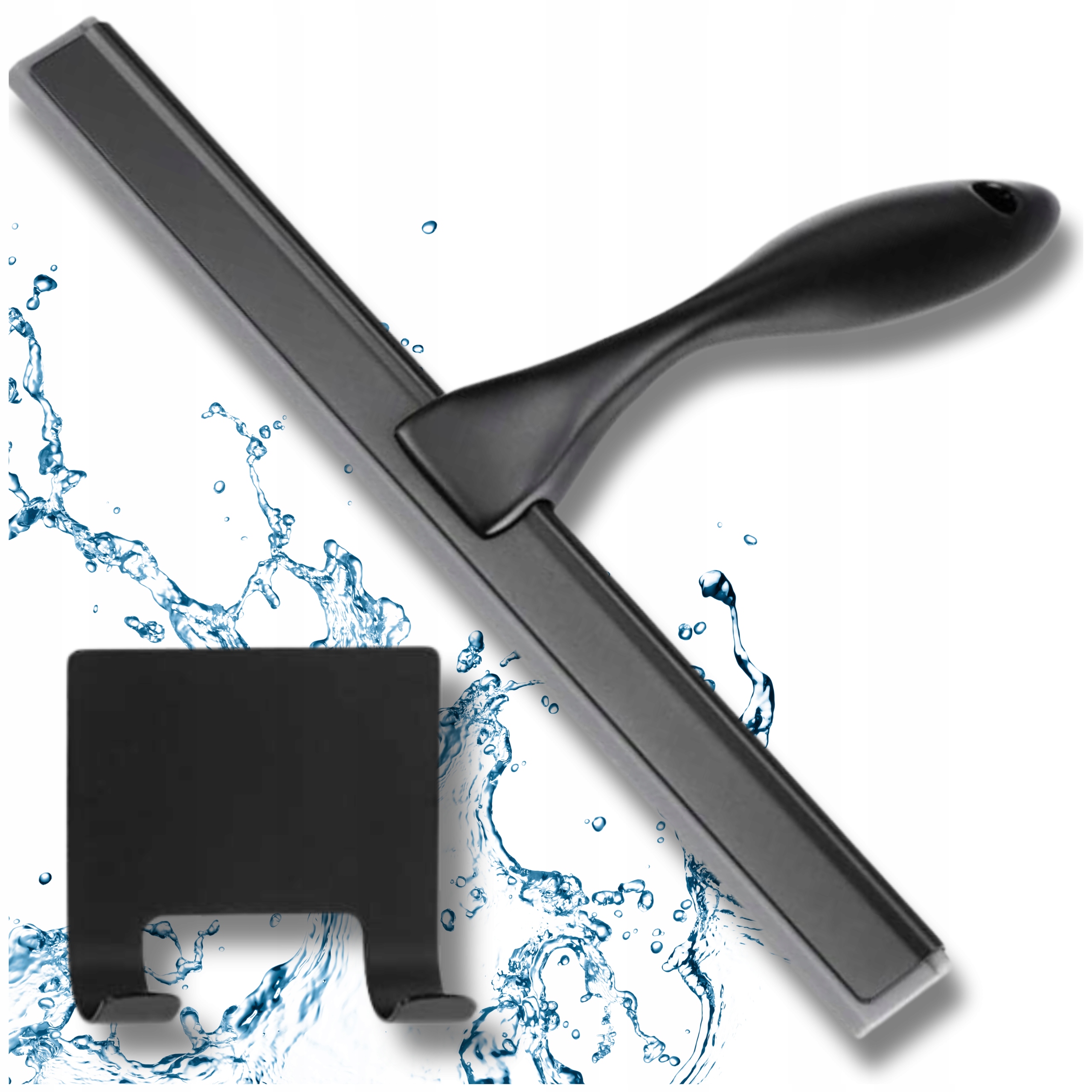 Stěrka Na Sklo Kabin Dlaždicová Silikonová Sprcha Na Okna A Zrcadla Černá