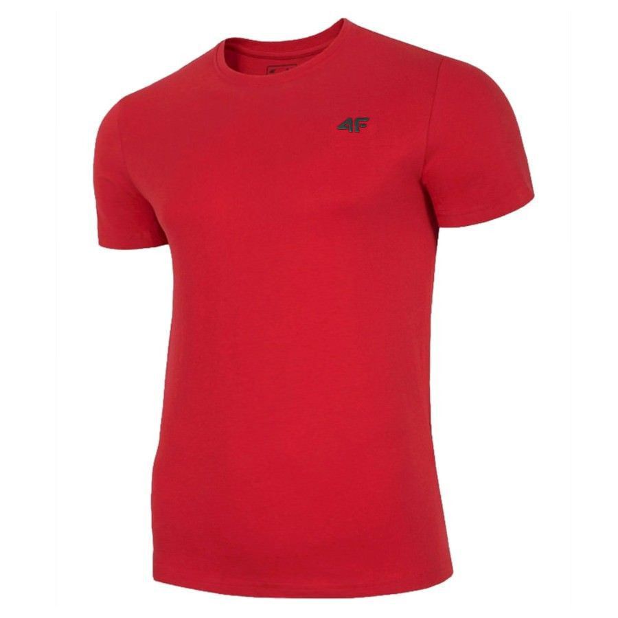 KOSZULKA MĘSKA 4F T-SHIRT PODKOSZULEK BLUZKA SPORTOWA NA CO DZIEŃ Kolor czerwony