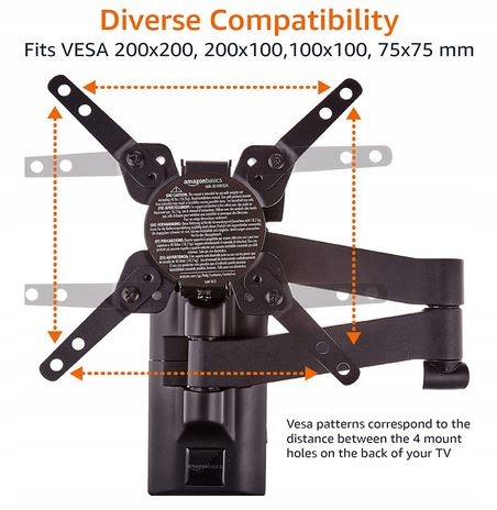 UCHWYT PRZEGUBOWY DO TELEWIZORA 12-39" AMAZON Kod producenta inny