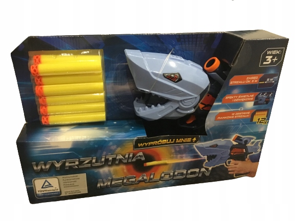

Pistolet Wyrzutnia Megalodon na strzałki dźwięk