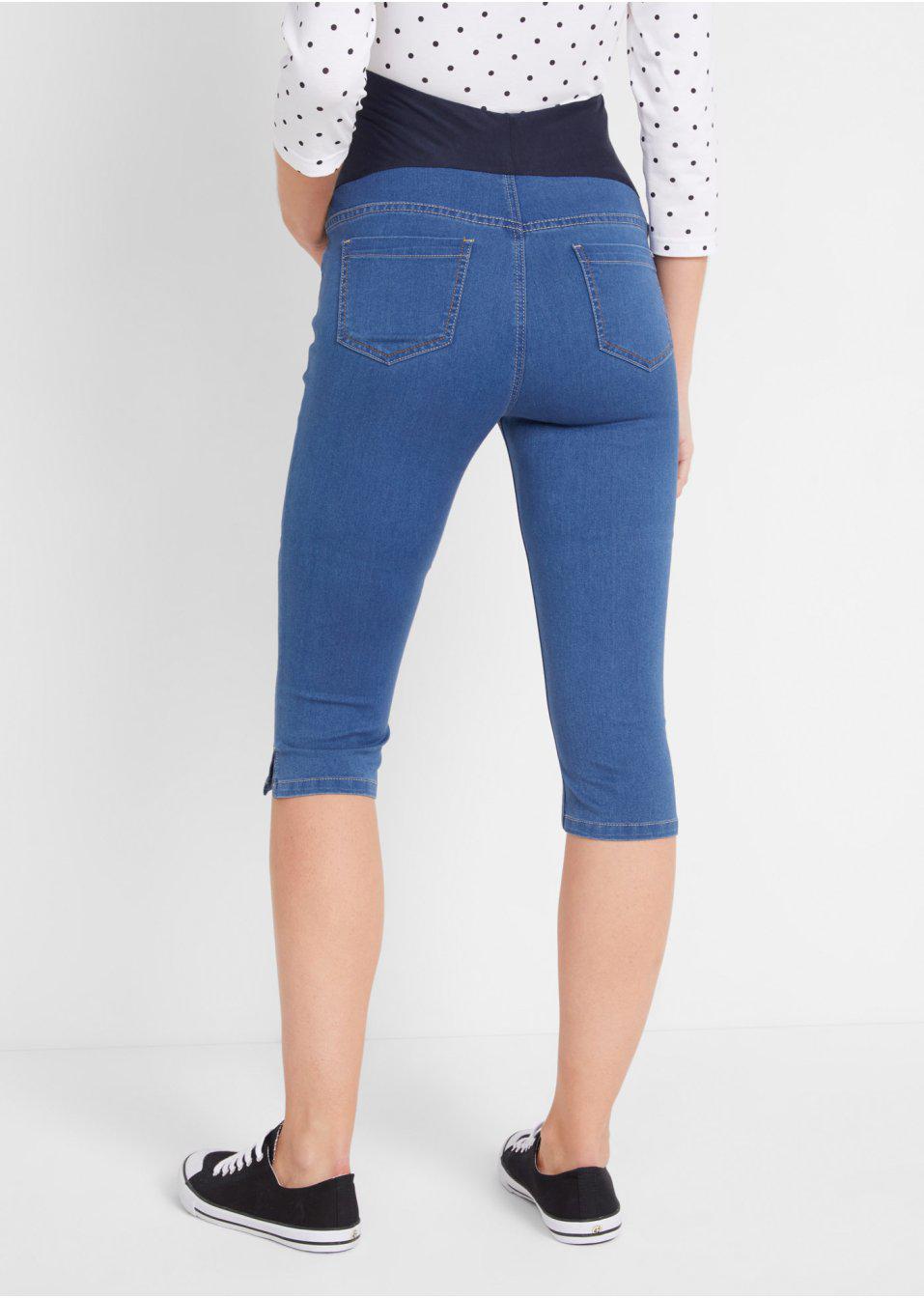 42 Bonprix _NQI NIEBIESKIE CIĄŻOWE RYBACZKI Rozmiar 42