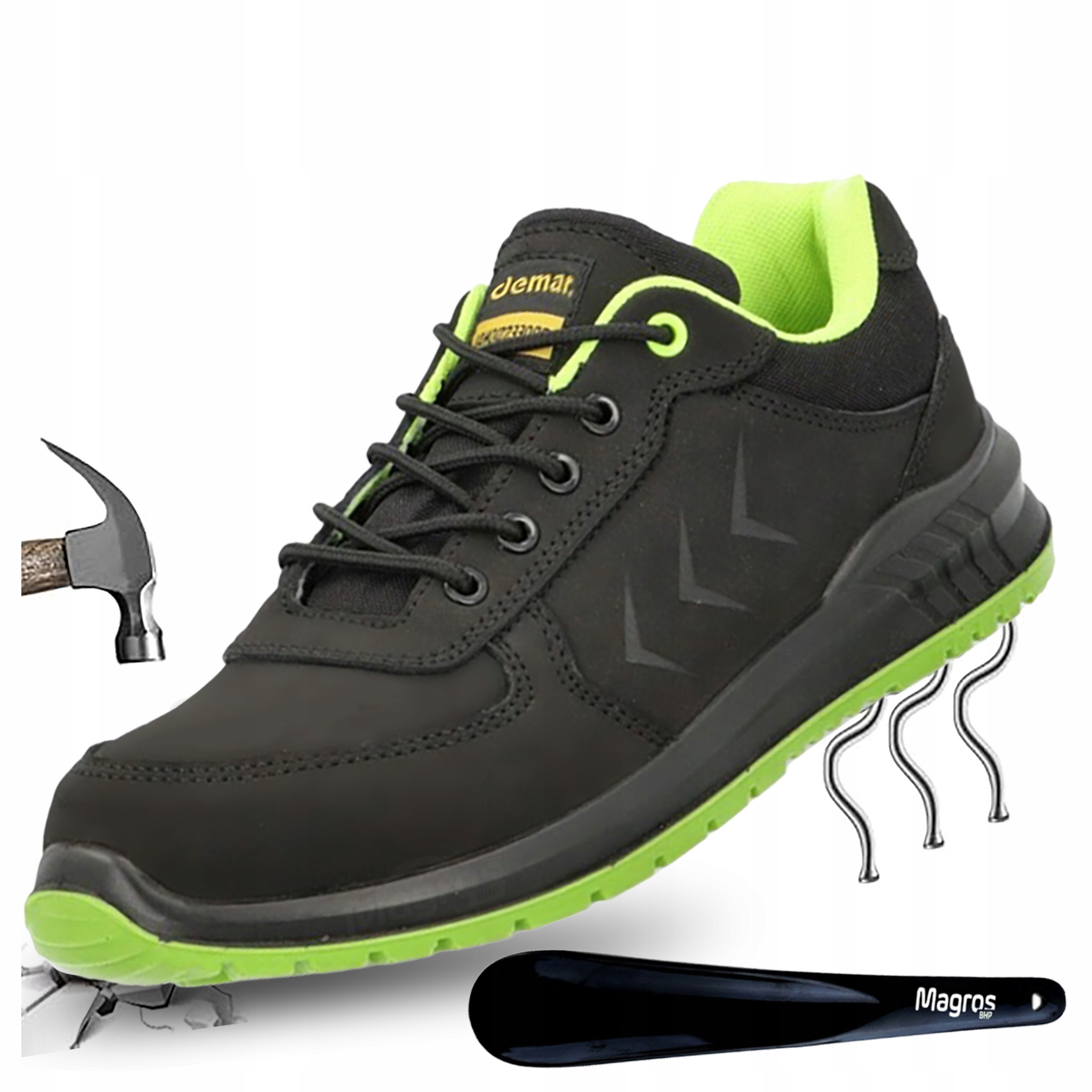 Work Shoes Polish Men's Protective Safety Shoes Demar 9-087 6370 S3 FO SR