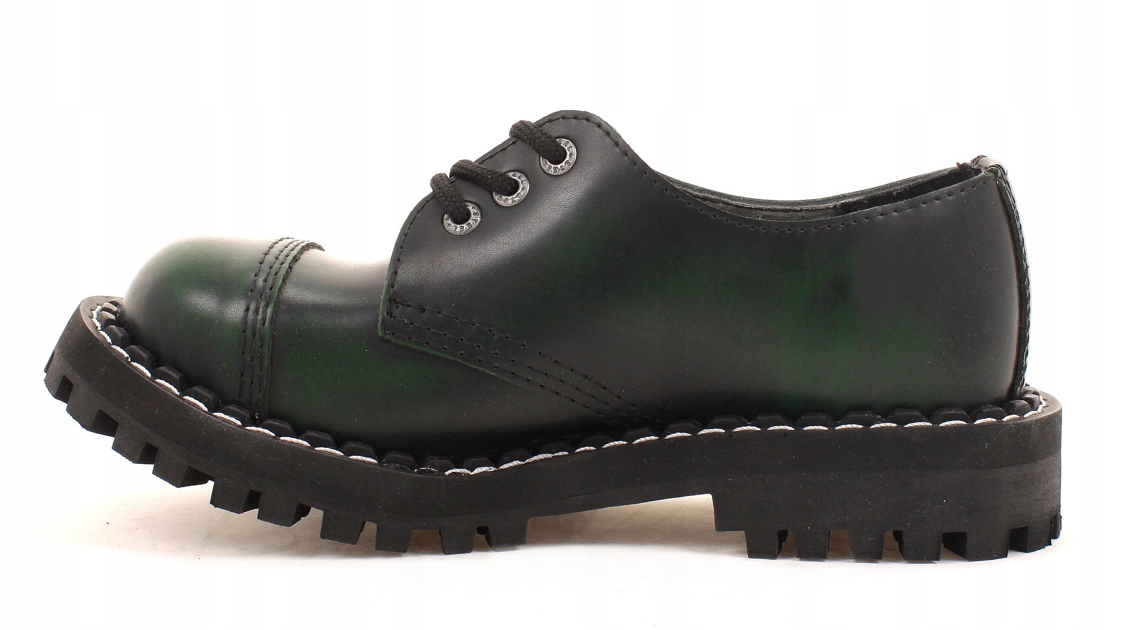 GLANY STEEL ZIEL./CZAR. 3-DZIURY 101/O/GRE/B 38 Rozmiar 38