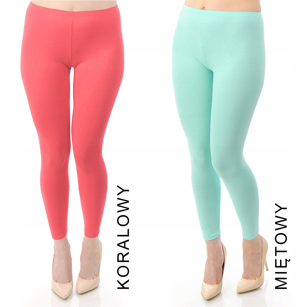 LEGGINSY GETRY LEGINSY KORAL L 40 PRODUKT POLSKI Odcień koralowy