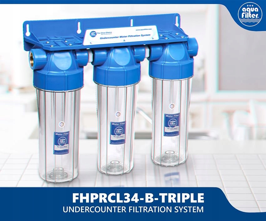 ZESTAW 3-STOPNIOWY KORPUS FILTR FHPRCL34-B-TRIPLE Kod producenta FHPRCL34-BTRIPLE