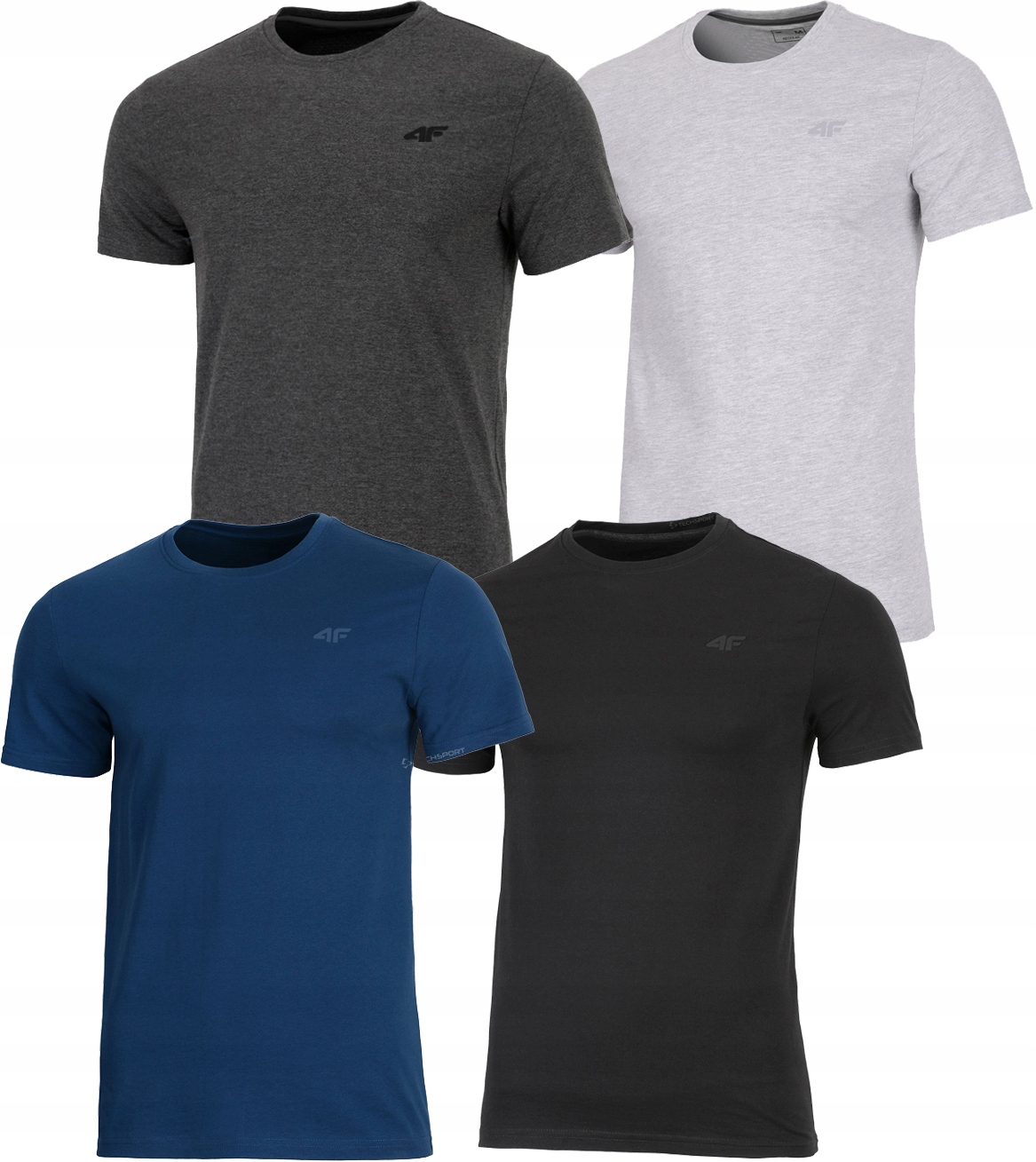 

4F Zestaw 4szt. Męska Koszulka T-shirt / rozm XXL
