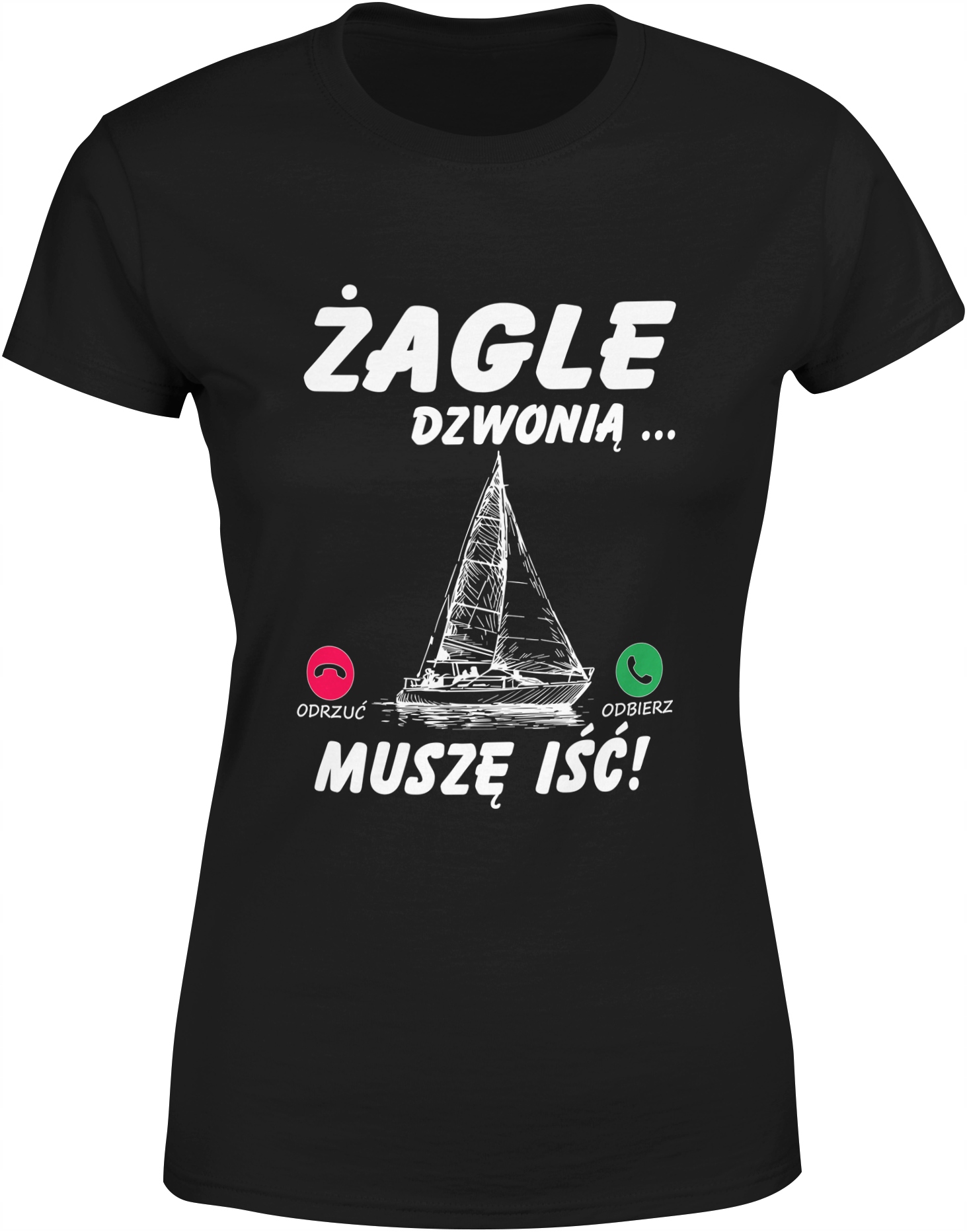 

Dla Żeglarza Koszulka Damska Żagle Rozm M