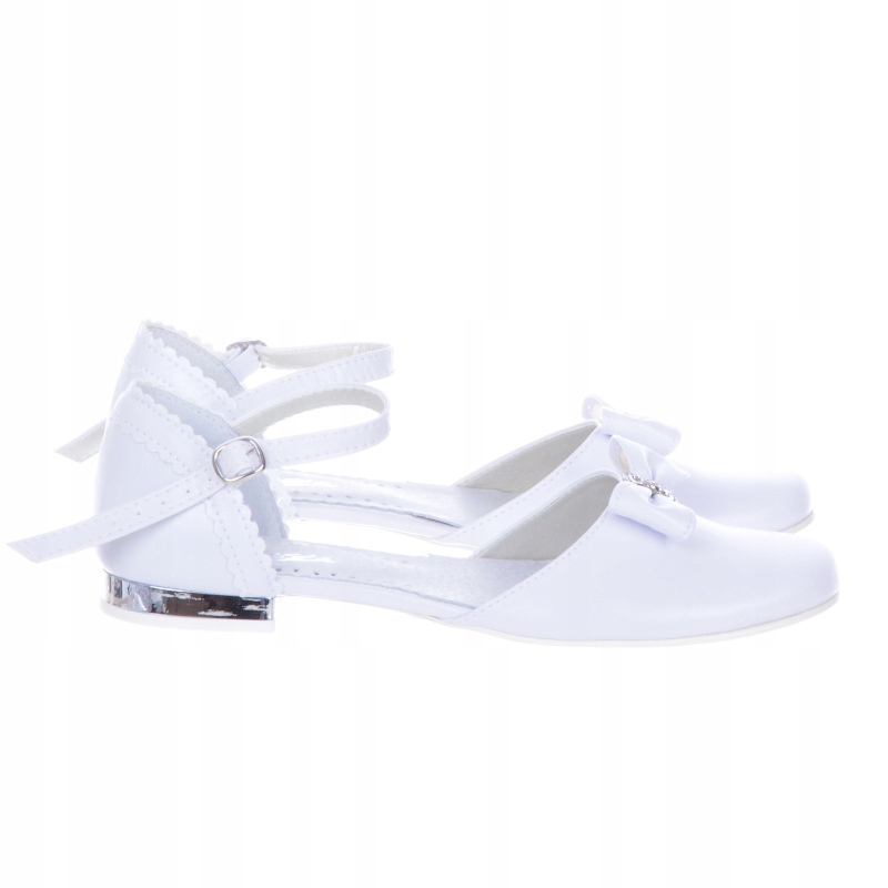 BIAŁE BUTY KOMUNIJNE CZÓŁENKA DZIEWCZĘCE SANDAŁ 37 Marka Inna marka