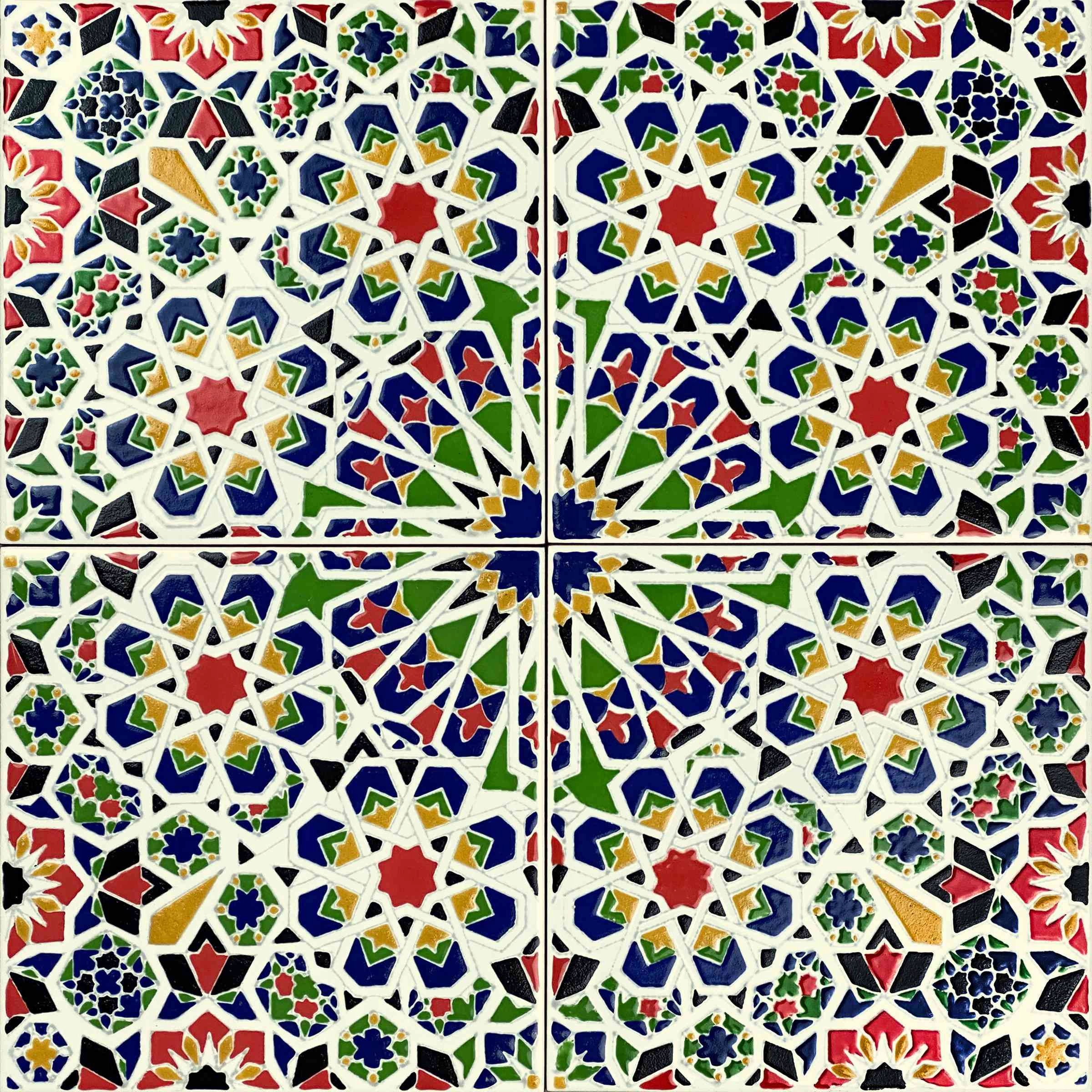 Kúpeľňové obklady Marocké nástenné dekorácie 20x20 Rôzne vzory - Mattullah