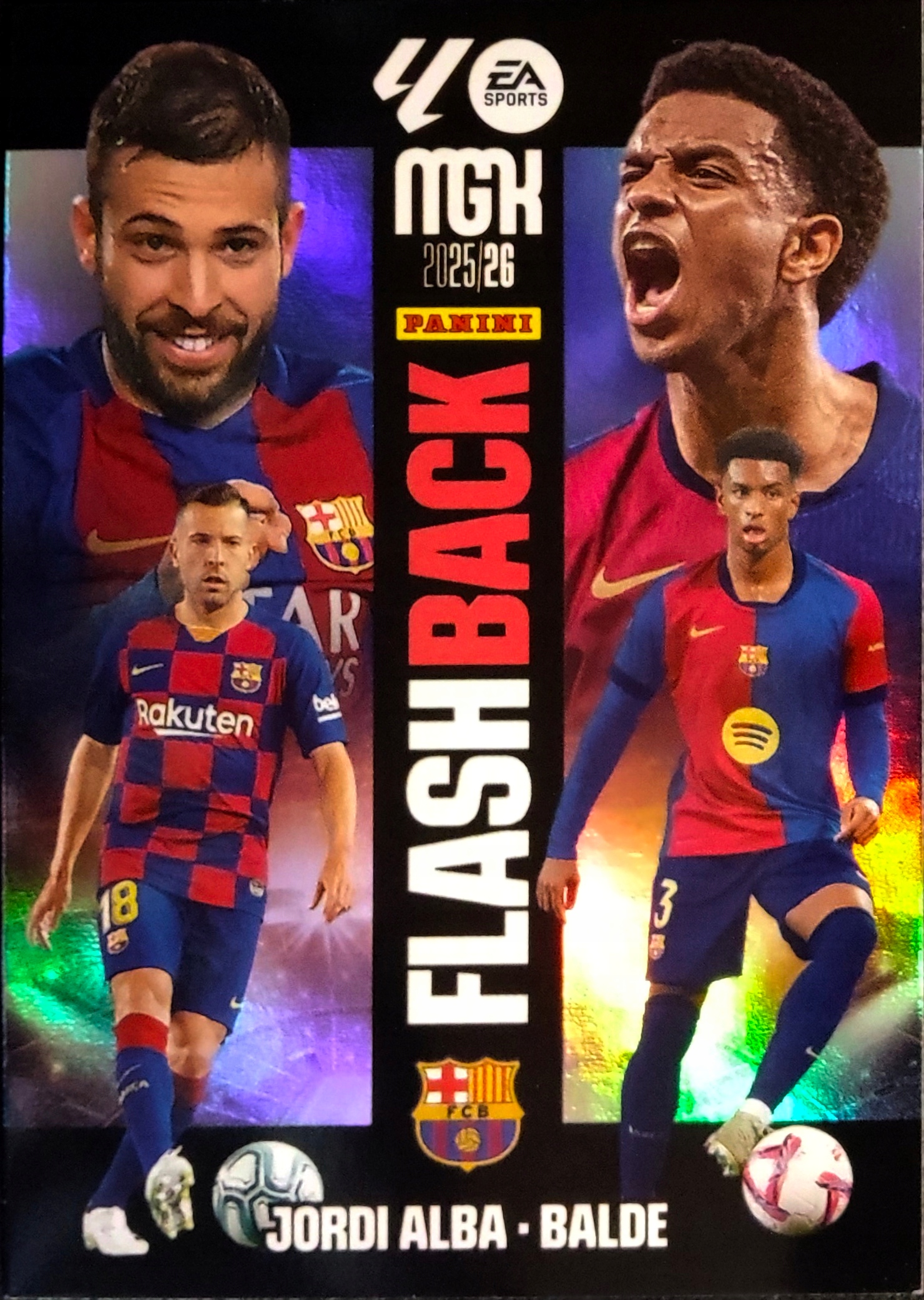 Panini Megacracks 2025-2026 Flash Back 427 Jordi Alba Balde Fc Barcelona
