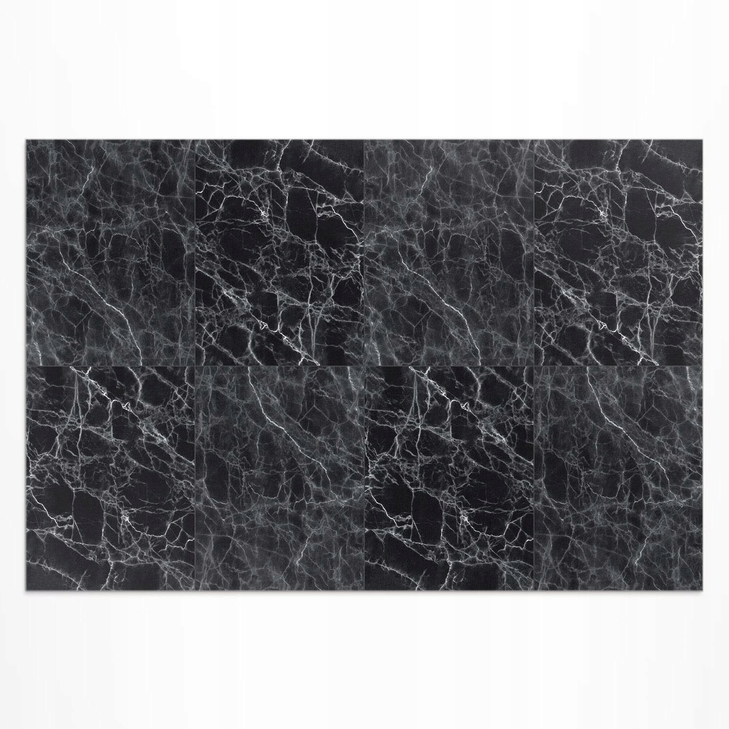 Vinylový koberec s potlačou Rozmer: 180 x 120 cm Tmavý mramor kamenné dlaždice