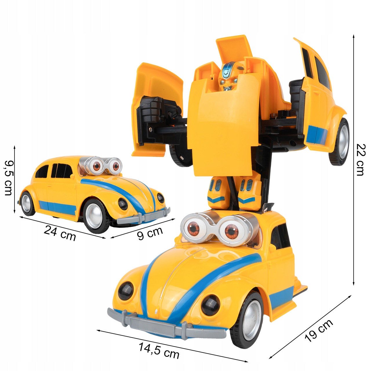 TRANSFORMING AUTO ROBOT AUTOMOBIL Zvuk brouka Chybí hrdina