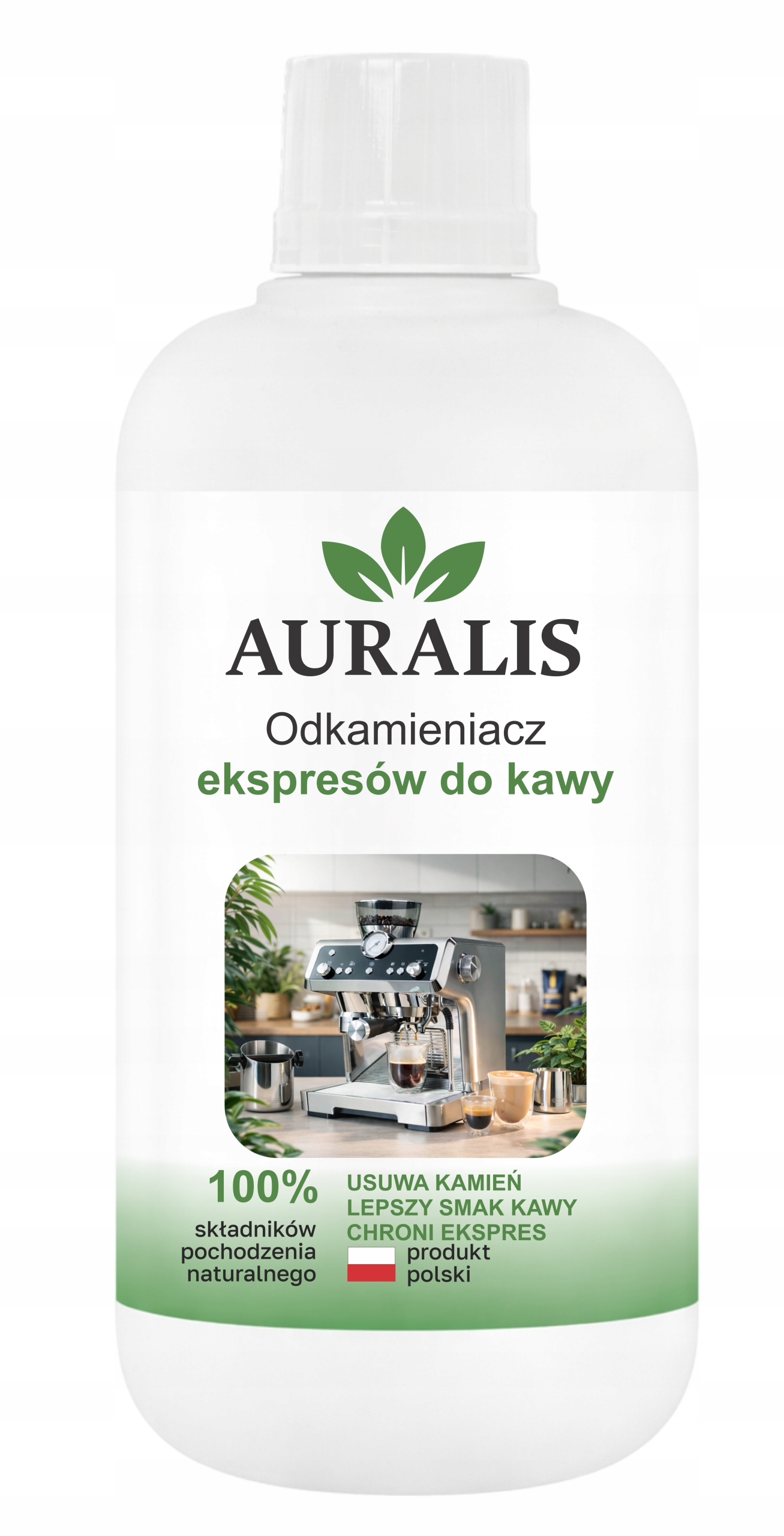 Odvápňovač Pro Kávovary Auralis 500 ml Tekutý ekologický koncentrát 4 ks