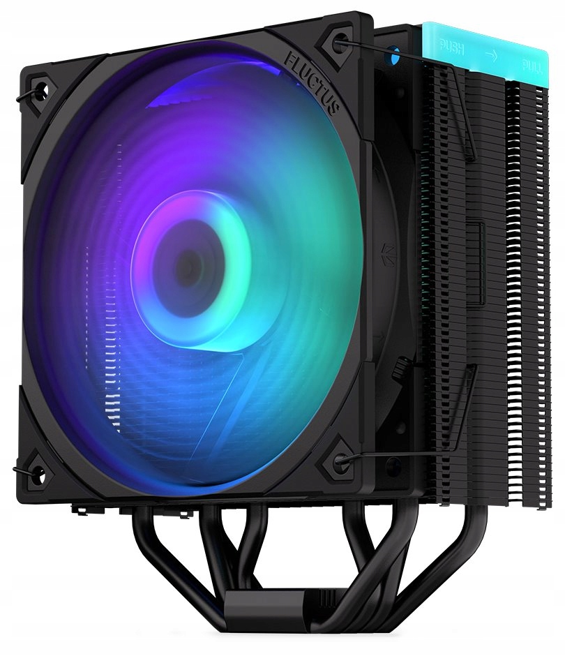 Endorfy chladič Cpu Fera 5 Black Argb ultratichý/ 120mm Argb fan/ 4 hea