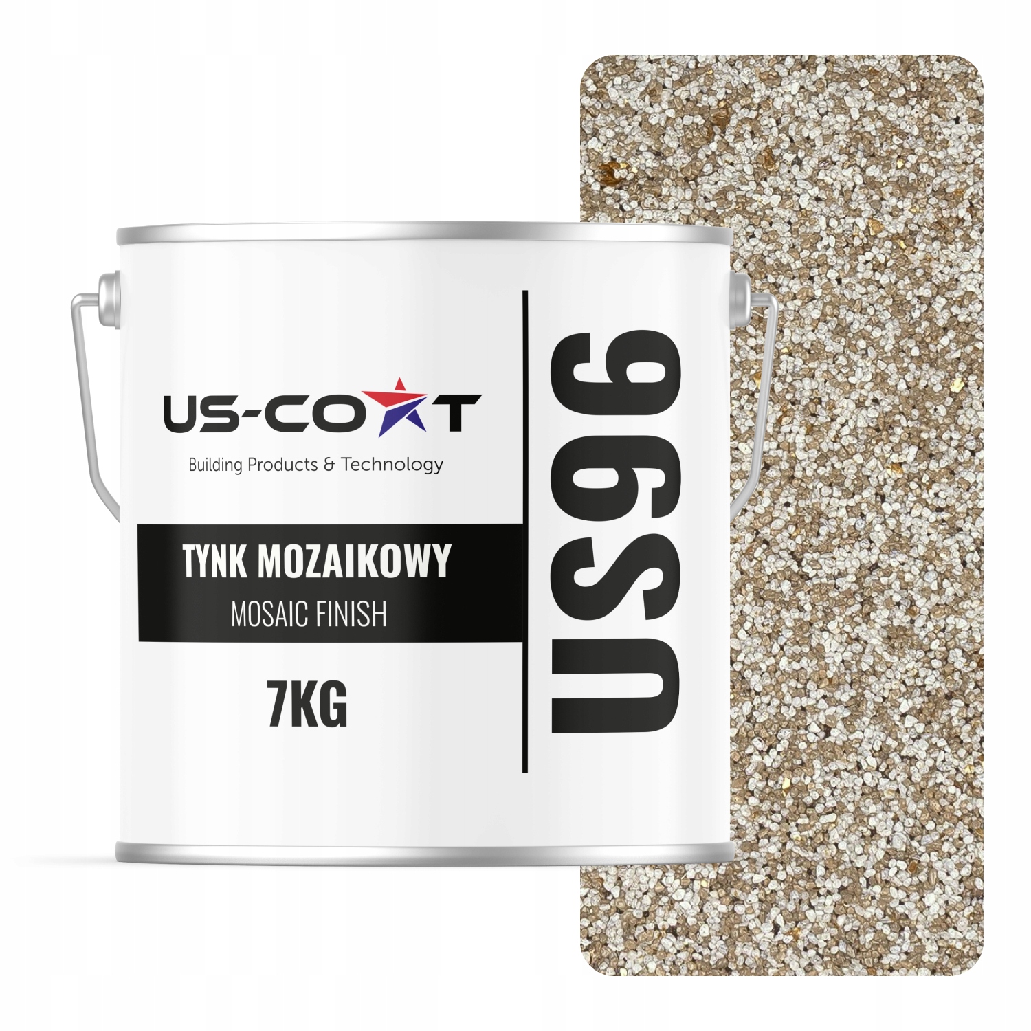Mozaiková Omítka Mozaika 7 Kg Béžová Se Zlatou Slídou M64 Pryskyřičná Prémiová