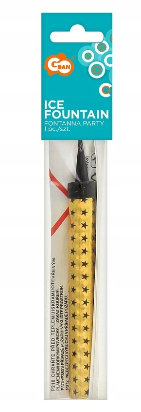 

Fontanna tortowa złota do tortu 12 cm