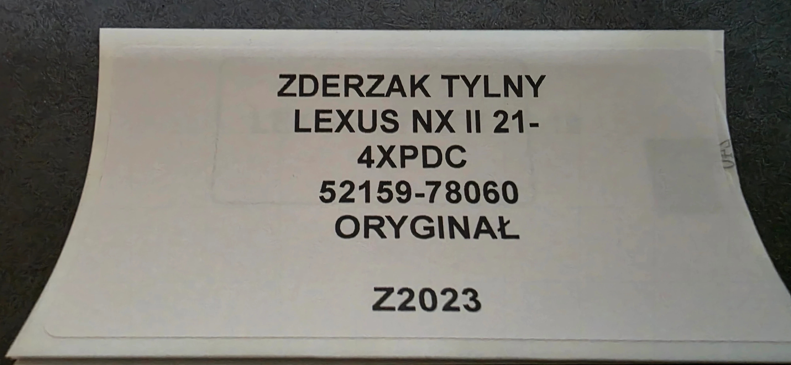 bumper rear LEXUS NX II 21- 4XPDC original 52159-78060