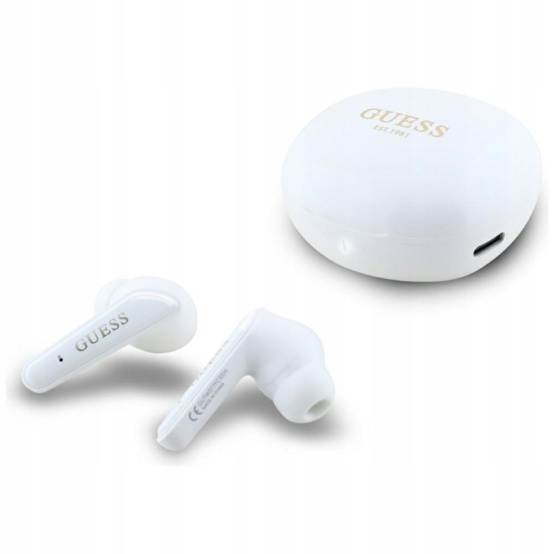 Guess – Tws sluchátka pouzdro (bílé)