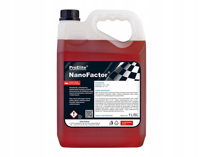 PROELITE NANOFACTOR DO MYCIA POJAZDÓW,PIANA AKTYWNA 5 L