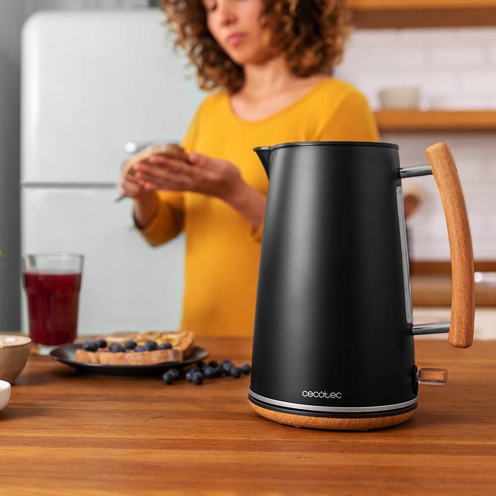 CECOTEC Czajnik Elektryczny Thermosense 400 Black Woody 1,7L 3000W — miniatura 2