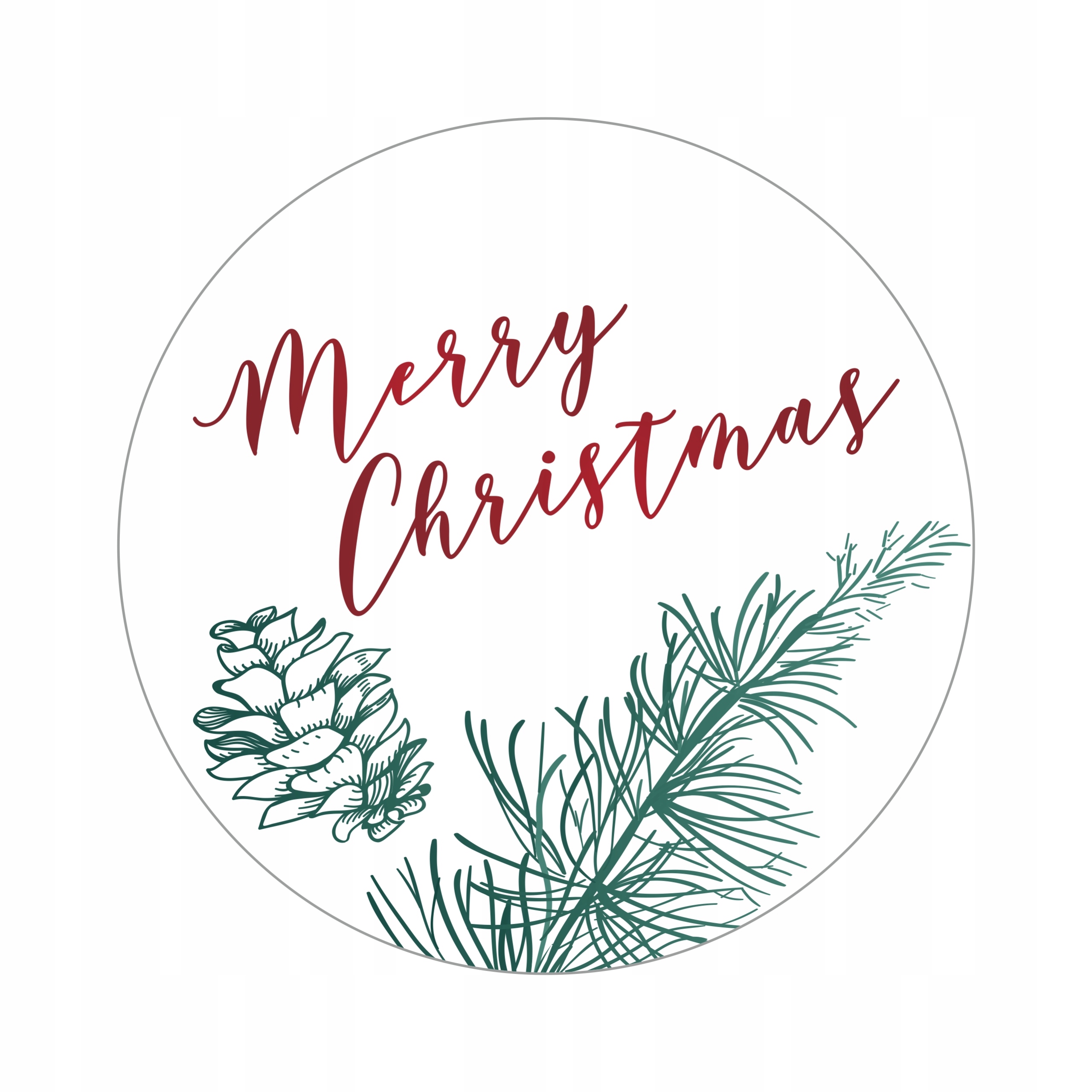Naklejki MERRY CHRISTMAS OZDOBNE 10 SZTUK TANIE