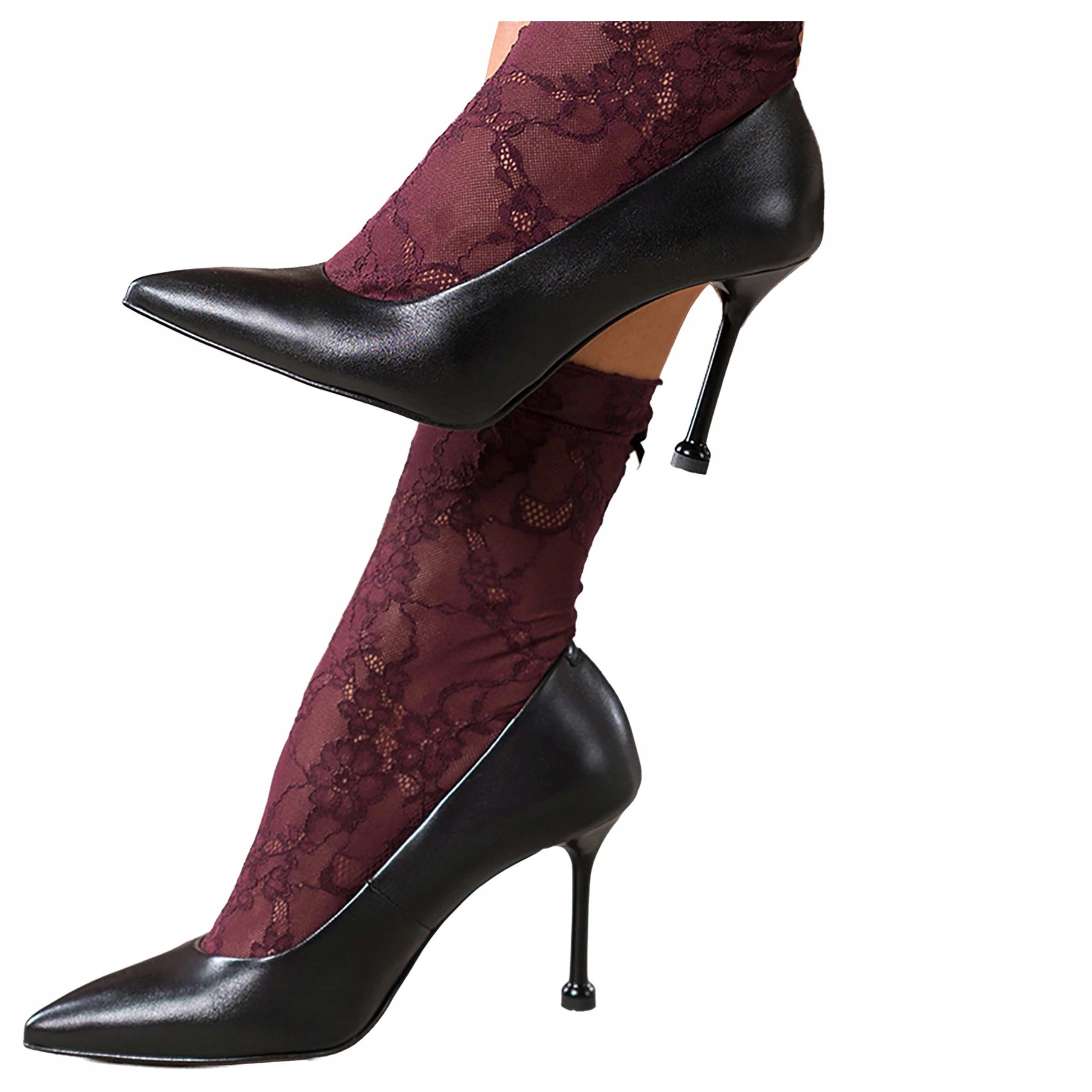 Černé dámské Módní Špendlíky Klasické Elegantní Kožené Polské velikost 41