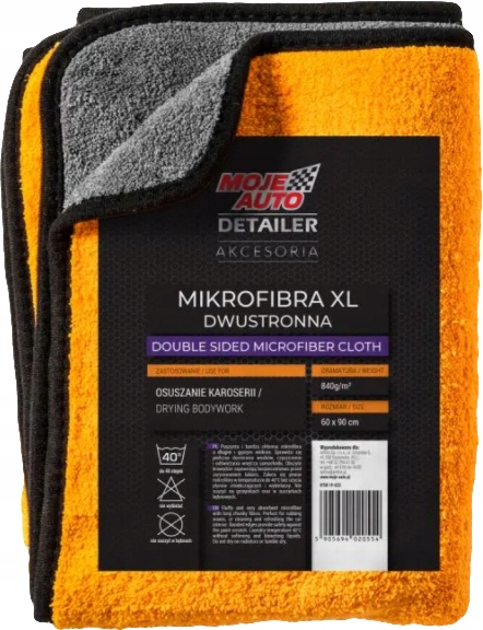 MOJE AUTO DETAILER MIKROFIBRA DWUSTRONNA 60x90cm